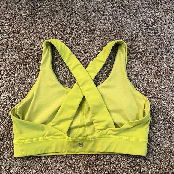 Lululemon neon yellow sports bra - Picture 2 of 2